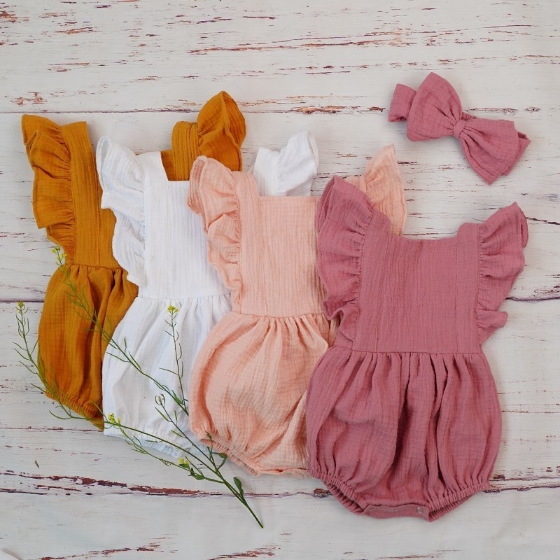 Baby Clothing Organic - Baju katun organik bayi perempuan, baju