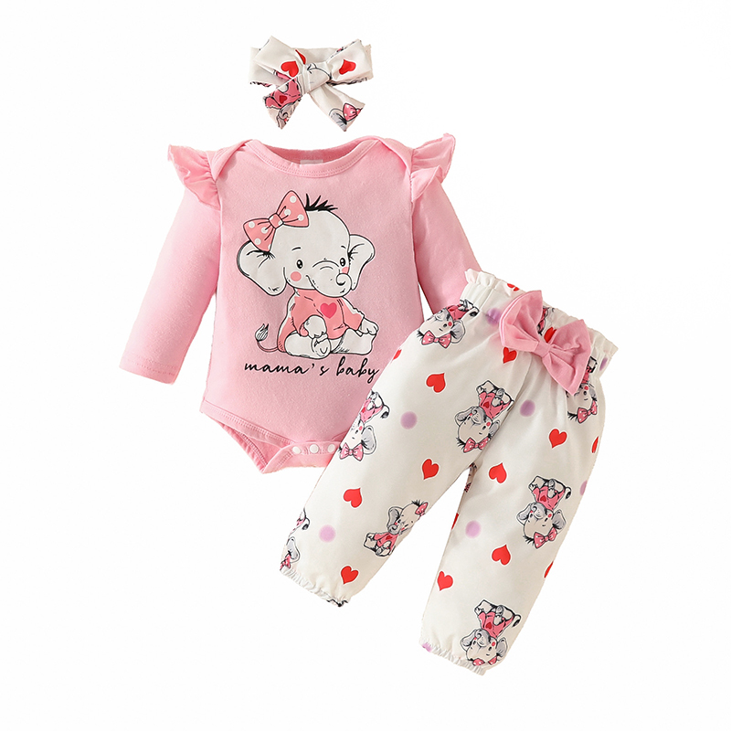 Baby Clothing Elephant - Setelan pakaian bayi perempuan, baju Onesie