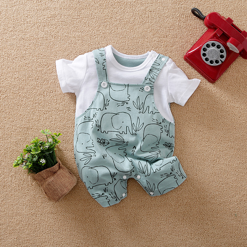 Baby Clothing Elephant - Pakaian bayi baru lahir, Jumpsuit katun