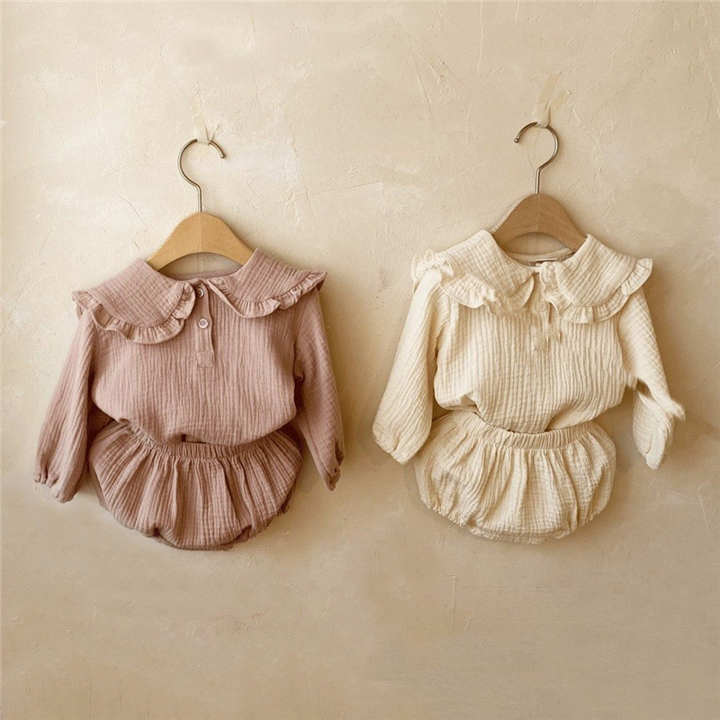 Baby Clothing Organic - Baju bayi perempuan baru lahir, 2pcs