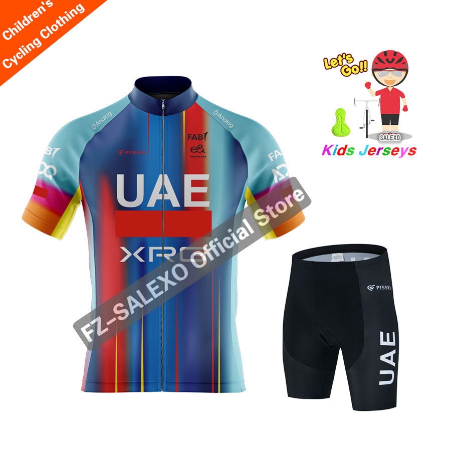 Baby Clothing Uae - Set Jersey Bersepeda Anak Baru UAE