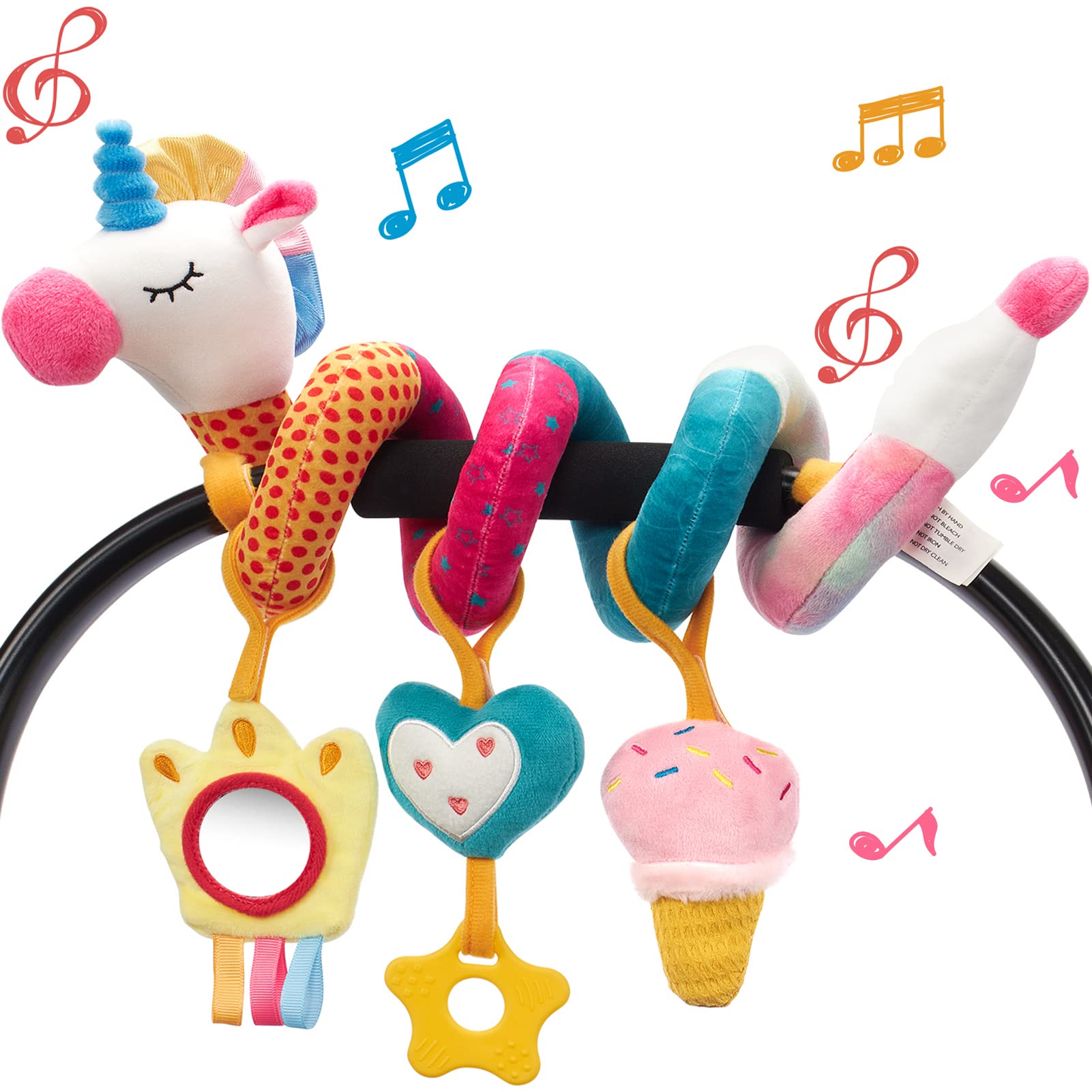 Baby Clothing Gift Set - Mainan kursi mobil untuk kerincingan bayi