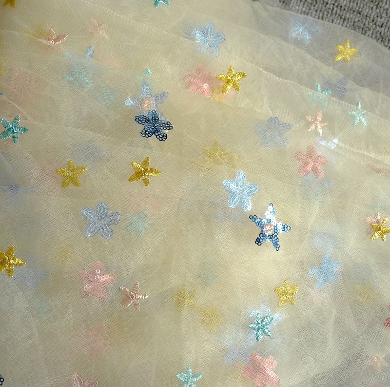 50x150cm jaring bintang bordir - Baby Clothing Organic ulasan dan harga