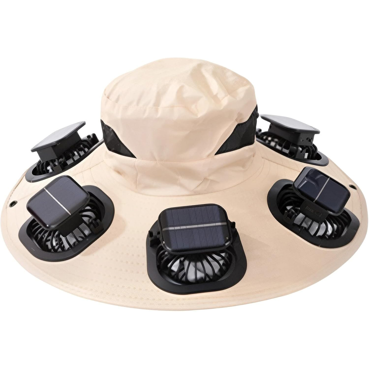 Topi Visor 6 Kipas Pendingin M - Sun Hat Wide Brim ulasan dan harga