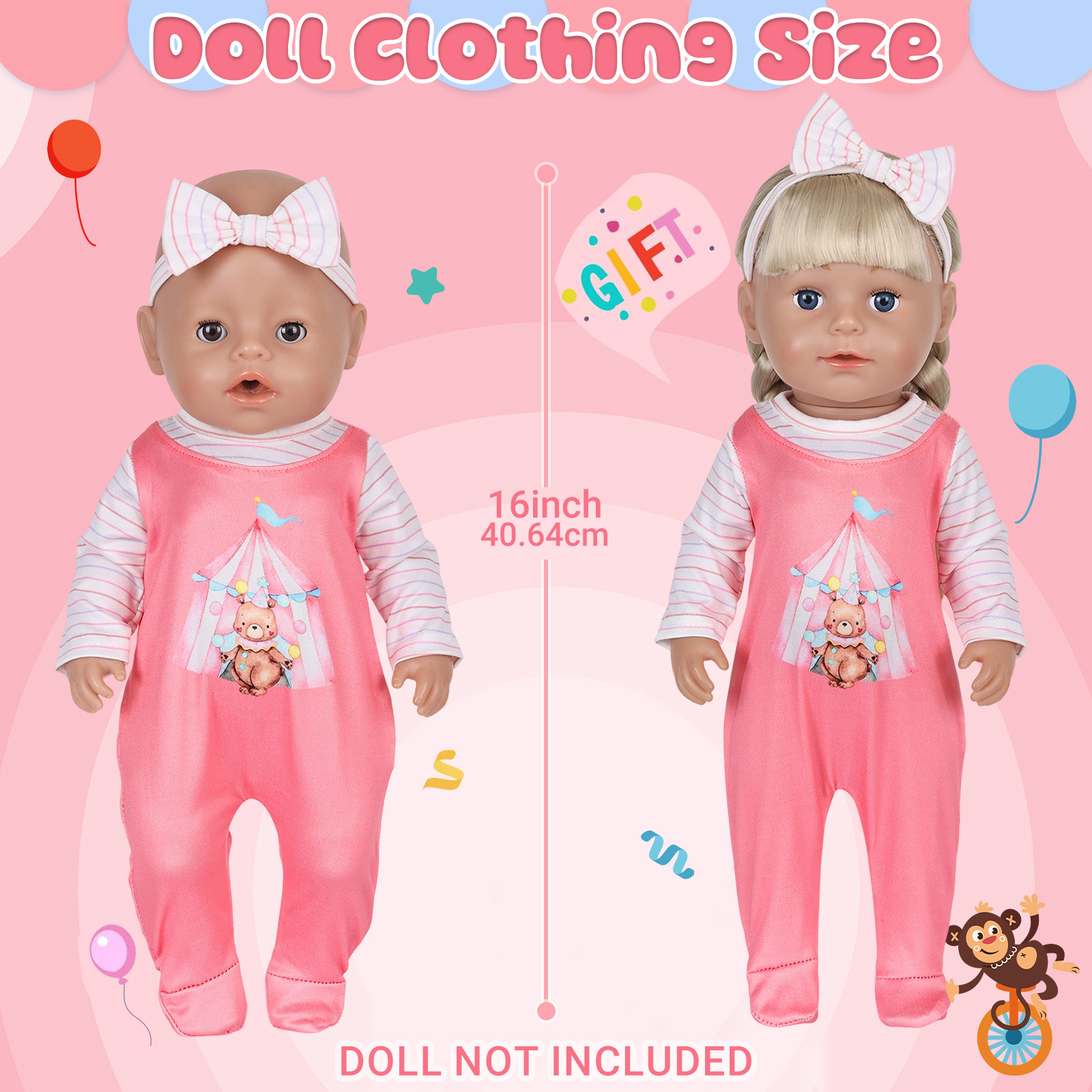 Pakaian Boneka untuk Boneka Ba - Baby Clothing Gift Set ulasan dan harga