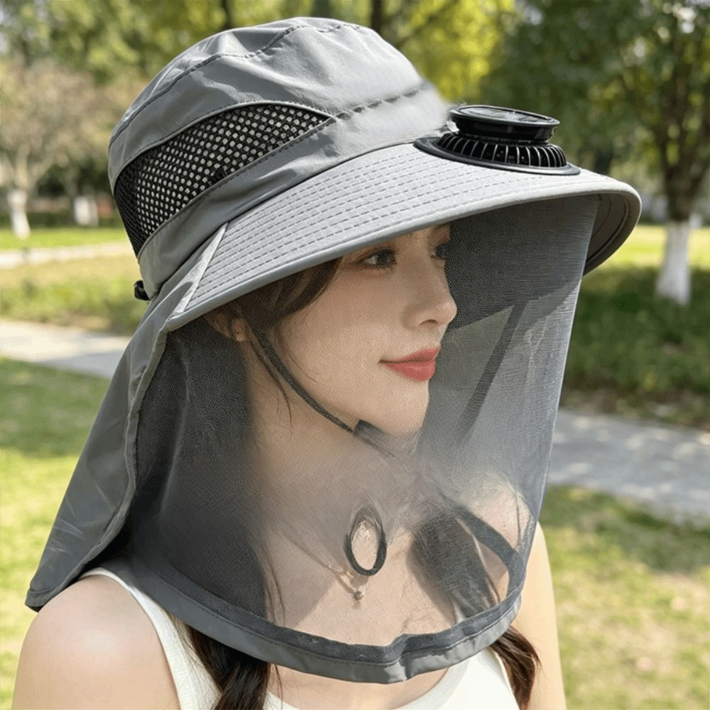 Topi Jaring Nyamuk Lipat denga - Sun Hat Wide Brim ulasan dan harga