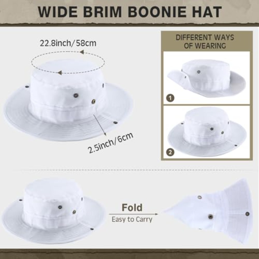 Topi matahari outdoor untuk hi - Sun Hat Wide Brim ulasan dan harga