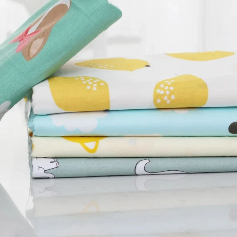 Kain Cetak Katun Murni Seprai  - Baby Clothing Organic ulasan dan harga