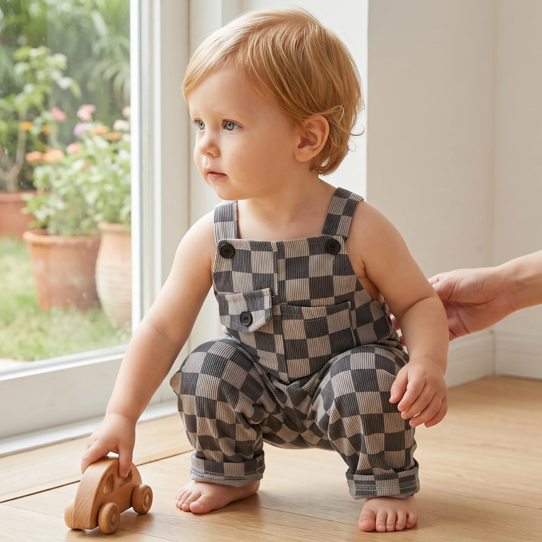 Celana Jumper Kotak-kotak Bayi - Baby Clothing Jumper ulasan dan harga