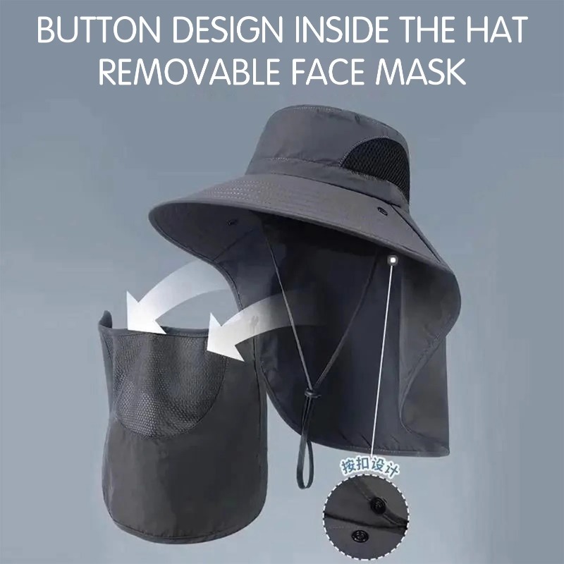 Topi Memancing Poliester denga - Sun Hat Wide Brim ulasan dan harga