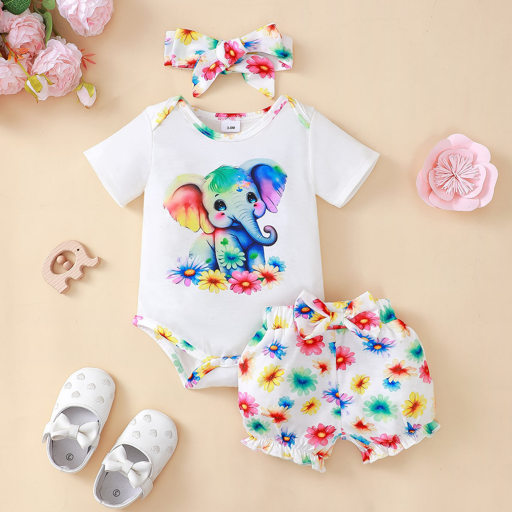 3 potong Set pakaian bayi pere - Baby Clothing Elephant ulasan dan harga