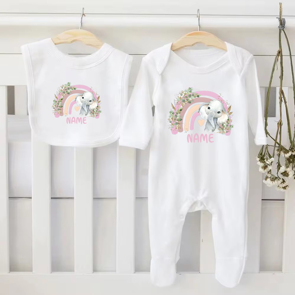 Bib & Romper bayi dipersonalis - Baby Clothing Name ulasan dan harga