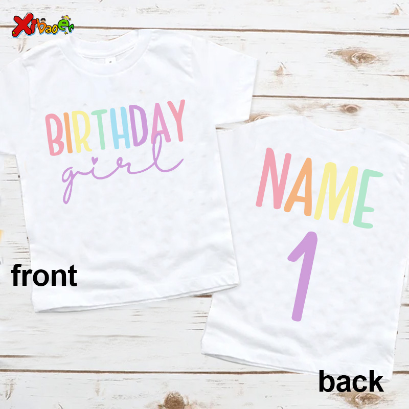 Ulang Tahun Gadis T Shirt paka - Baby Clothing Name ulasan dan harga