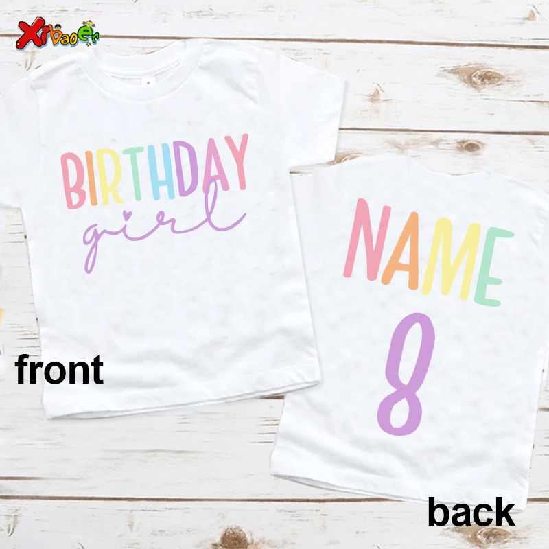 Ulang Tahun Gadis T Shirt paka - Baby Clothing Name ulasan dan harga