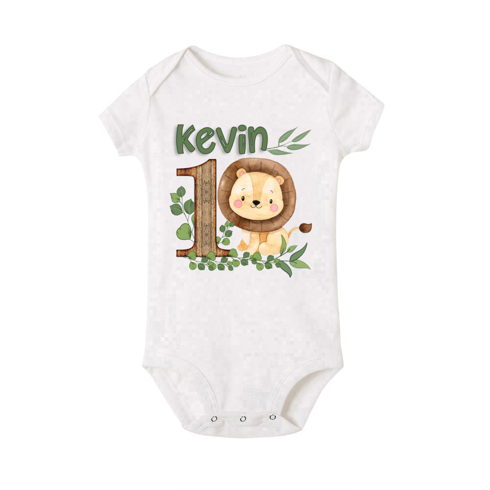 Hewan Safari dipersonalisasi d - Baby Clothing Name ulasan dan harga